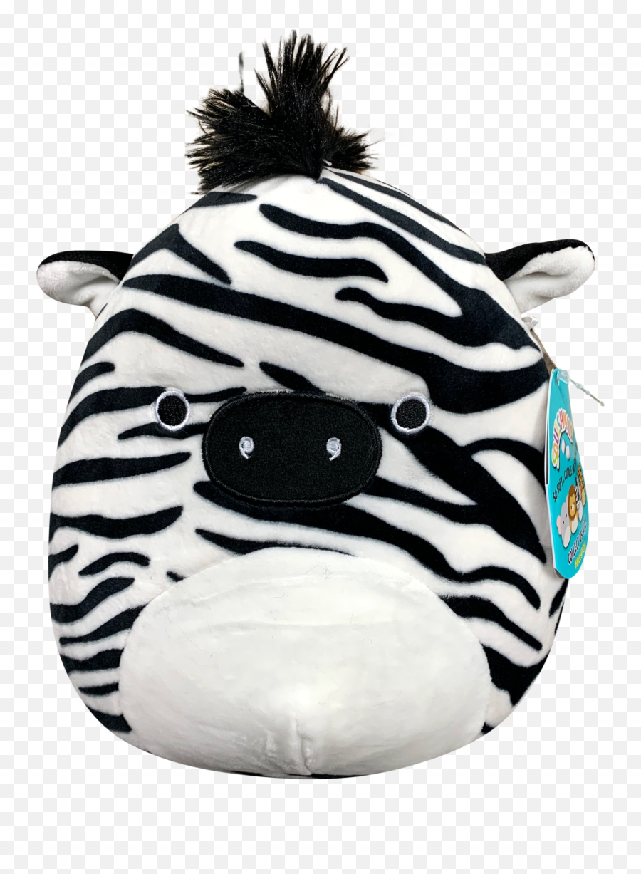 Zebra Plush Toy Stuffed Animal - Freddie The Zebra Squishmallow Emoji,Emoticon Character Plush Accent Pillow