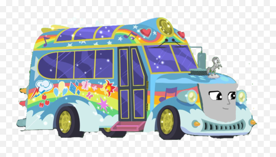 Tour Bus Transparent Background - Rainbooms Tour Bus Emoji,Thomas The Tank Engine Face Emotions