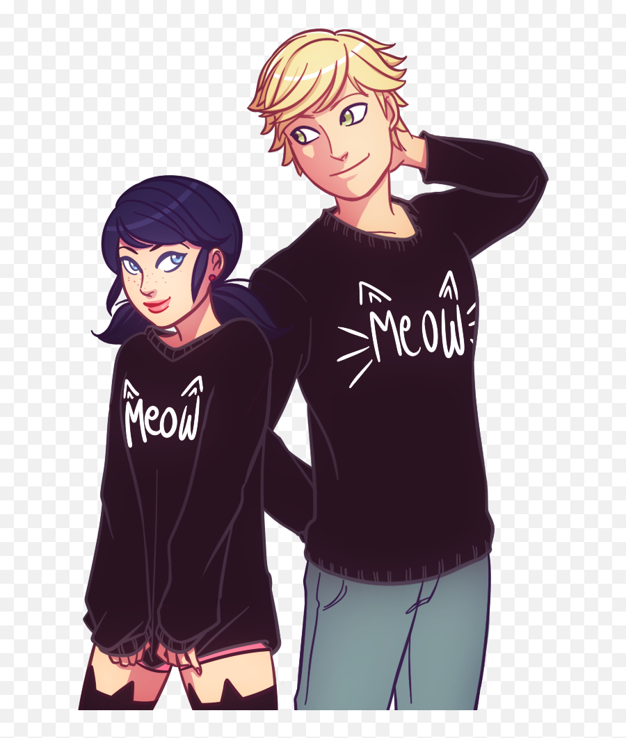 Mixedupcrissscrossed Love Photo Miraculous Ladybug - Marinette And Adrien Emoji,Cat The Only Emotion They Feel Comic