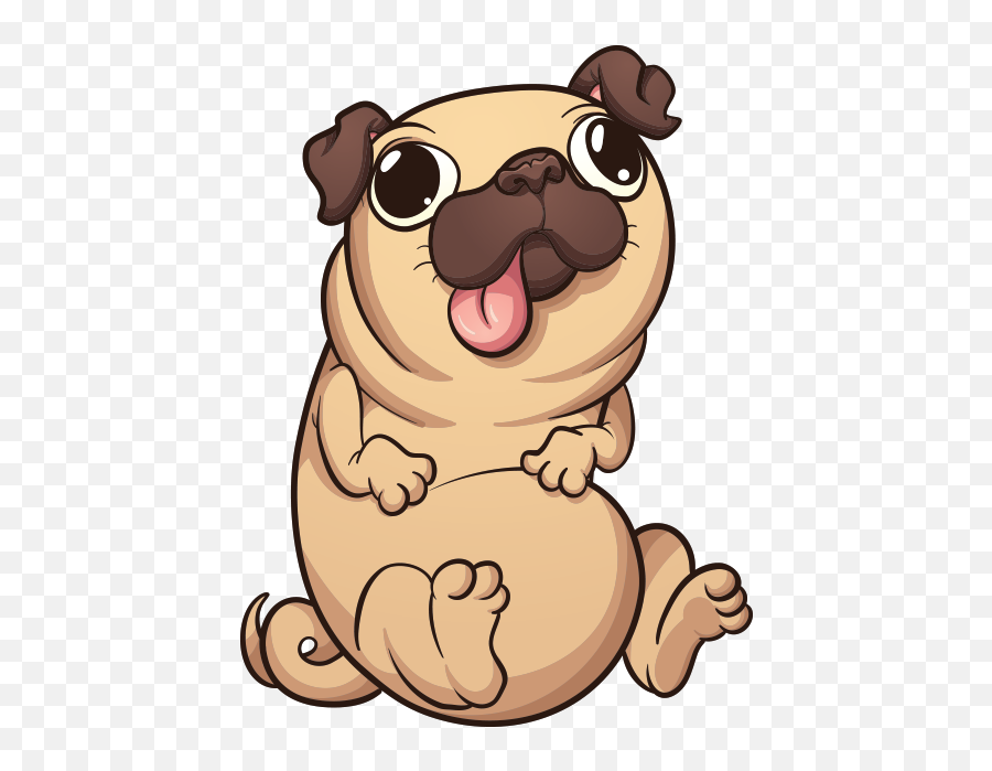 Clipart Dog Pug Clipart Dog Pug Transparent Free For - Pug Clipart Png Emoji,Dog Emoji Keyboard