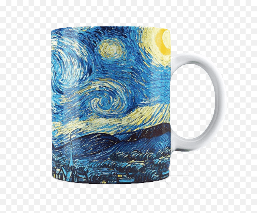 Art Teacher Mugs For Arty People - The Arty Teacher Detail Of The Starry Night Emoji,How To Make A Presentation Showing Emotion About Van Gogh