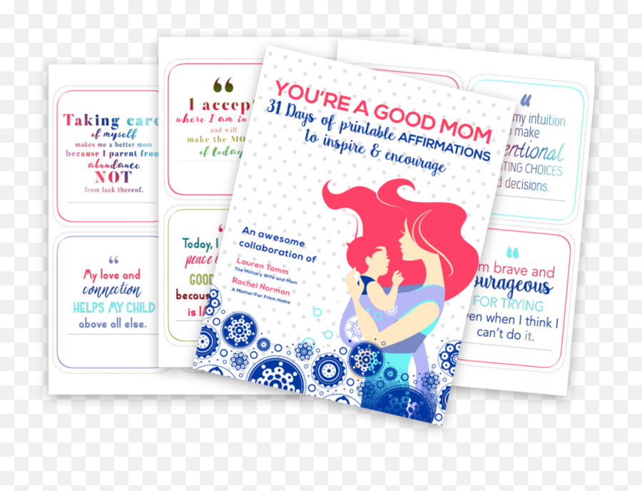 31 Days Of Printable Positive Affirmations For Moms - Dot Emoji,Printable Thinking And Emotions Cards For Kids