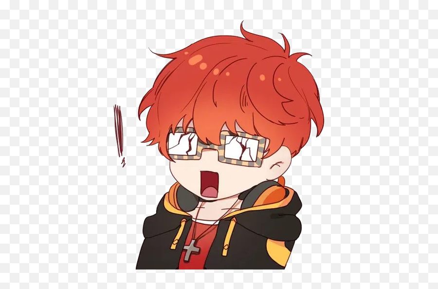 Pedidodsara Whatsapp Stickers - Mystic Messenger Yoosung Pervert Emoji,Saeyoung Emoticon