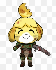 Isabelle Doom Sticker - General Presidency Of Youth Welfare Emoji,Doomguy Emoji