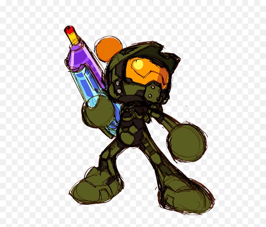 Great Chance To Review How Master Chief Landed As An - Super Emoji