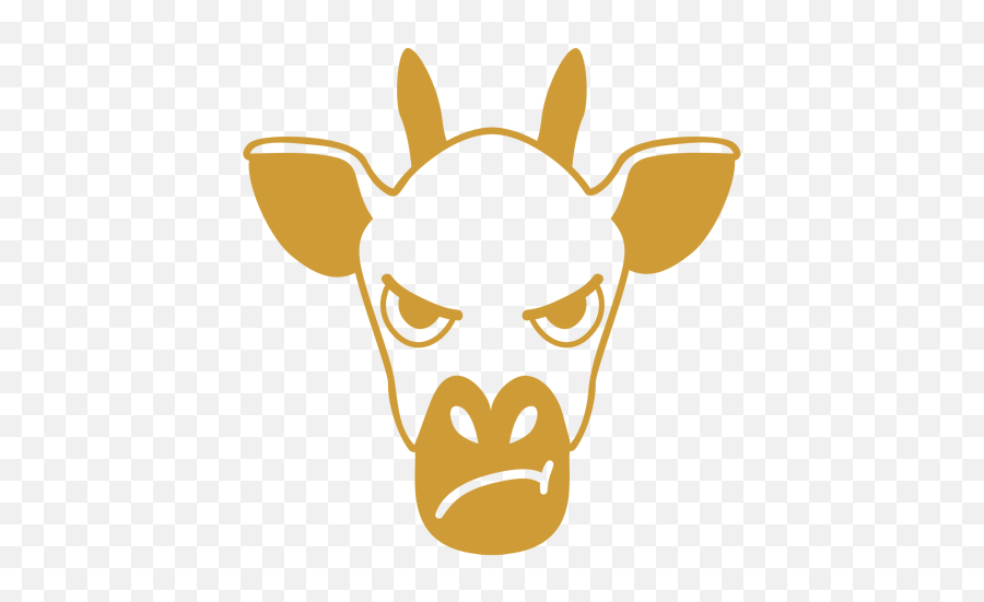 Giraffe Angry Head Muzzle Stroke Transparent Png U0026 Svg Vector Emoji,Angry Emotion Clip Art People