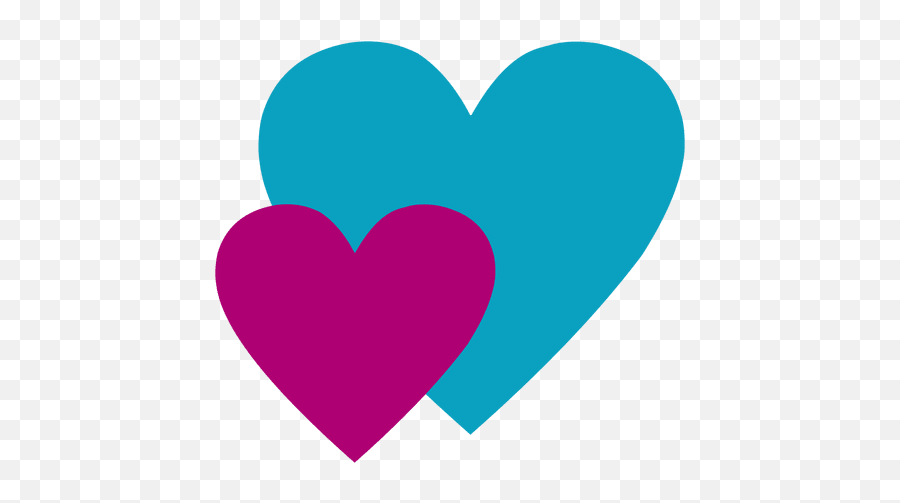 Two Hearts Logo Transparent Png U0026 Svg Vector Emoji,Two Tiny Pink Heart Love Emojis