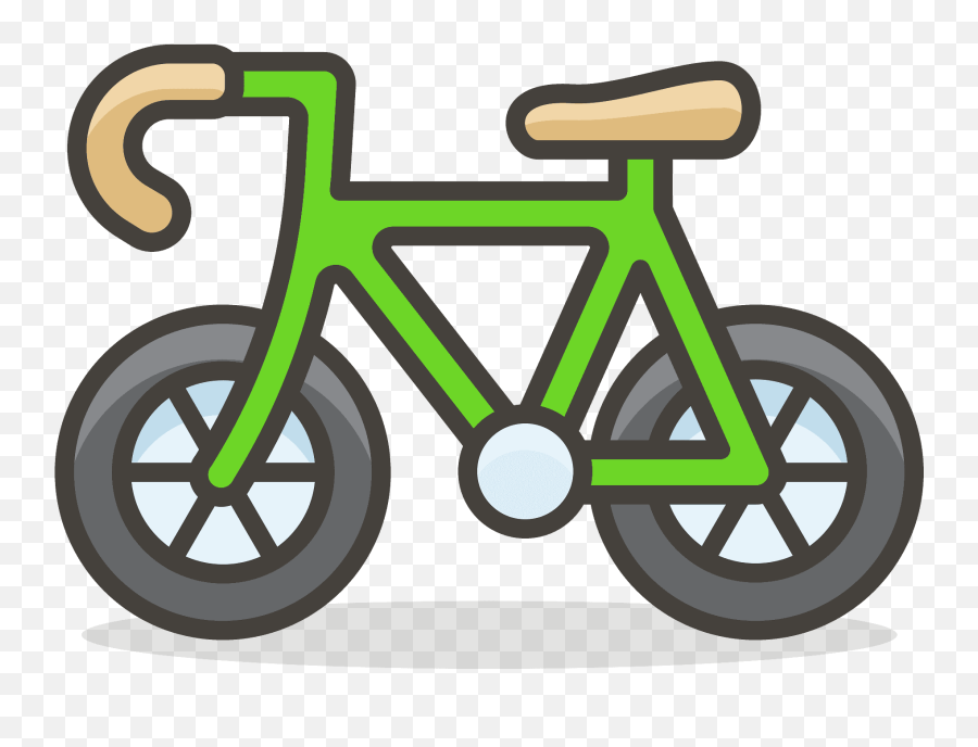 Bicycle Emoji Clipart - Icono De Bicicleta En Colores Png,Cyclist Emoji