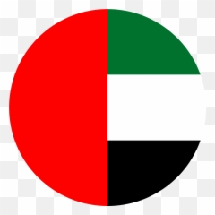United Arab Emirates Flag Emoji - United Arab Emirates Flag Circle,Black Flag Emoji