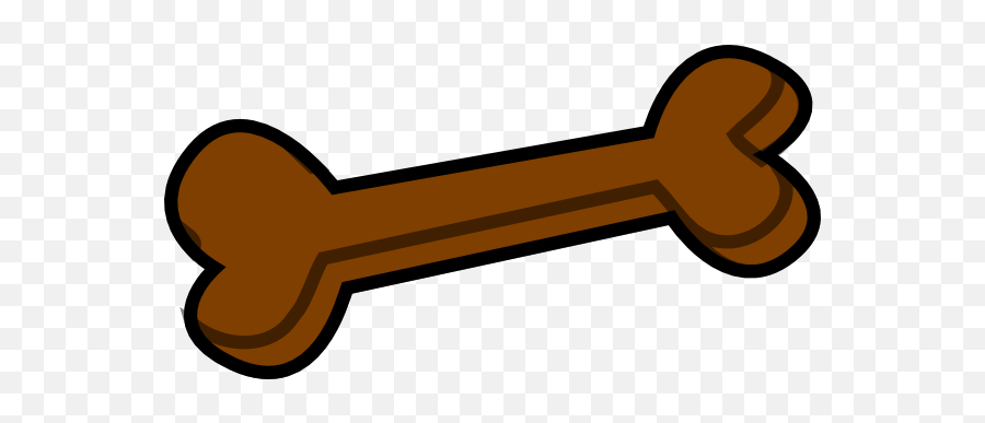Brown Dog Bone Clipart - Clip Art Library Brown Dog Bone Clipart Emoji,Dog Treat Emoji