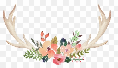 Transparent Antler With Flowers - 10 Free Hq Online Puzzle Emoji,Antler Emoji