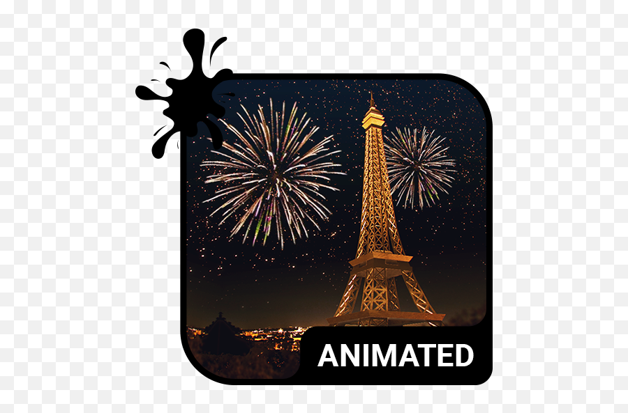 Paris Night Animated Keyboard Live Wallpaper - Apps On Bastille Day Emoji,New Years Eve Emoticons