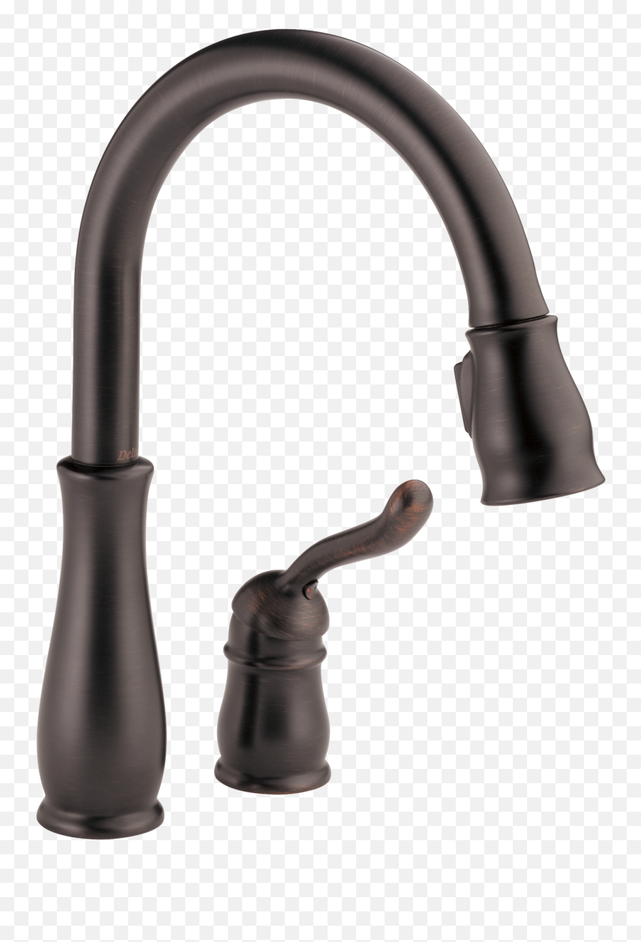Single Handle Pull - Down Kitchen Faucet Delta Kitchen Faucet Bronze Emoji,Emoji Level 18answers