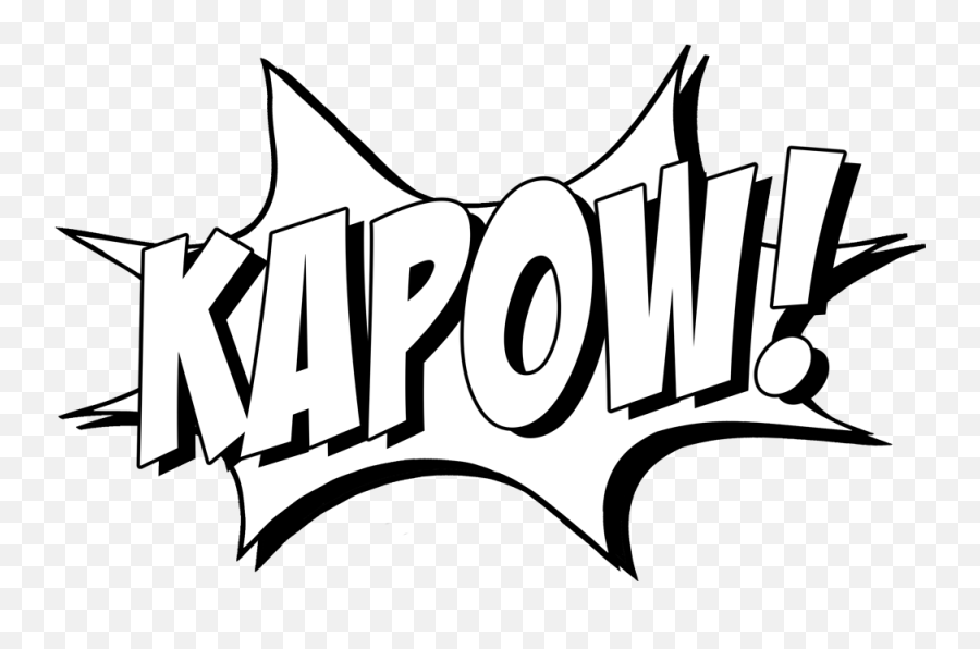 Kapow Clipart - Kapow Clipart Black And White Emoji,Kapow Emoji