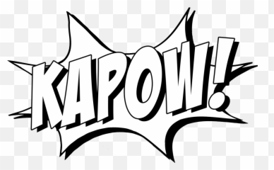 Kapow Clipart - Kapow Clipart Black And White Emoji,Kapow Emoji