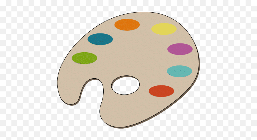 Paint Pallete Clip Art - Clip Art Paint Palettes Emoji,Pallete Emoji