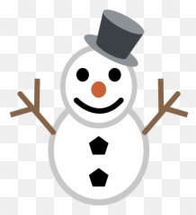 Download Snowman Emoji - Christmas Emoji Black And White,Snowman Emoji
