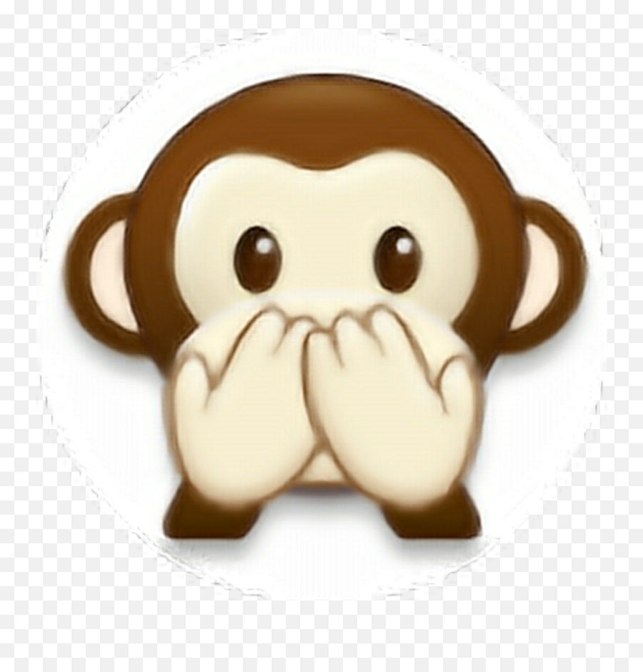 Download Monkey Emoji Samsung Png Image - Speak No Evil Monkey Png,Samsung Emoji