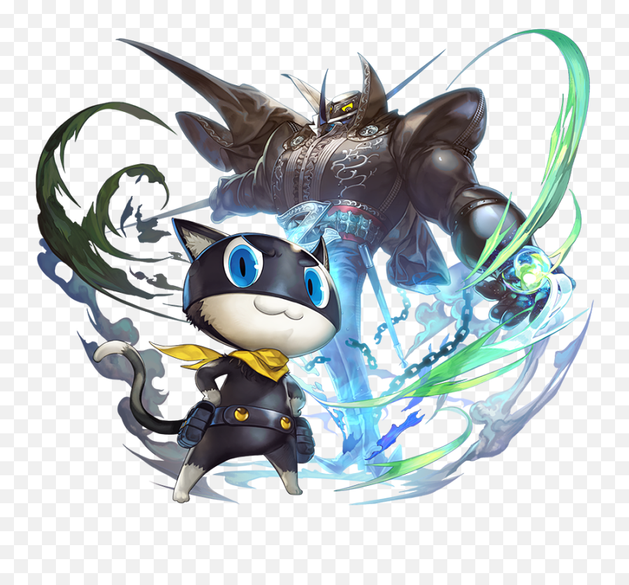 Persona 5 - Persona 5 Morgana And Zorro Emoji,Morgana Persona 5 Emoticon