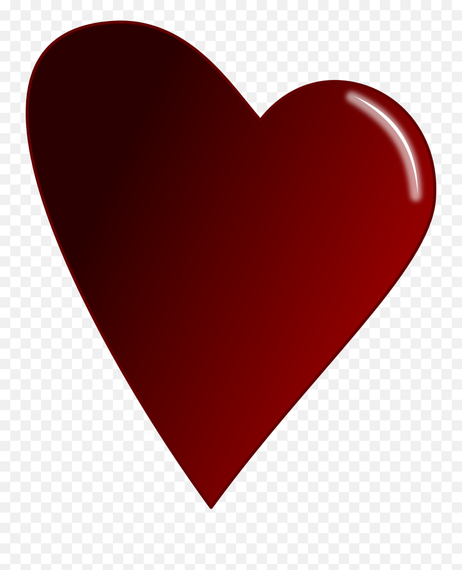 Dark Red Heart Emoji - Dark Red Heart Transparent Background,Darkness Cute Emojis Images