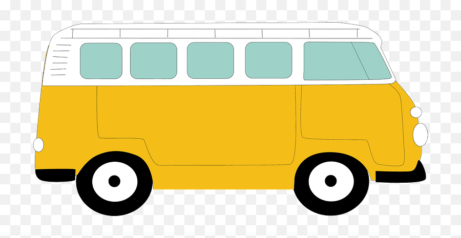 Yellow Volkswagen Camper Clipart - Camper Clipart Emoji,Vw Hippie Emoji