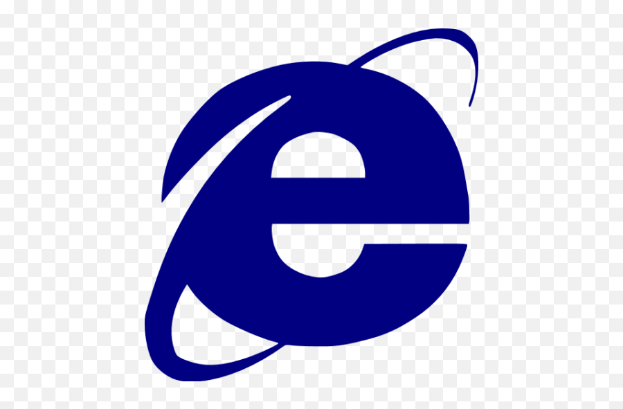 Navy Blue Internet Explorer Icon - Villa Italia Emoji,Emoticon Explorer