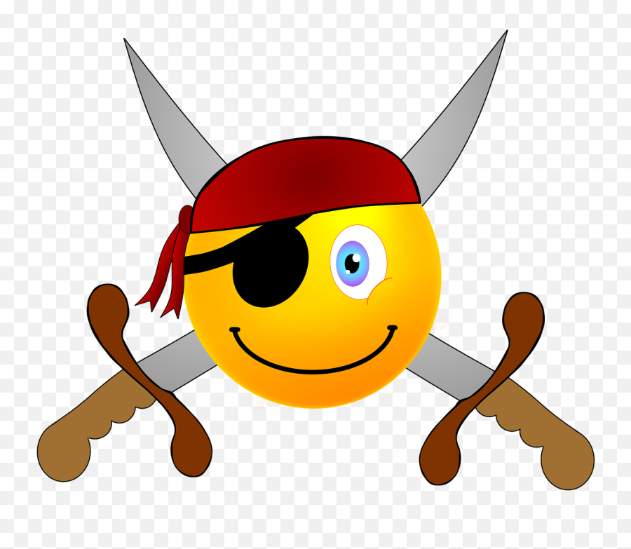 Smiley Pirate Sword - Happy Emoji,Pirate Ship Emojis