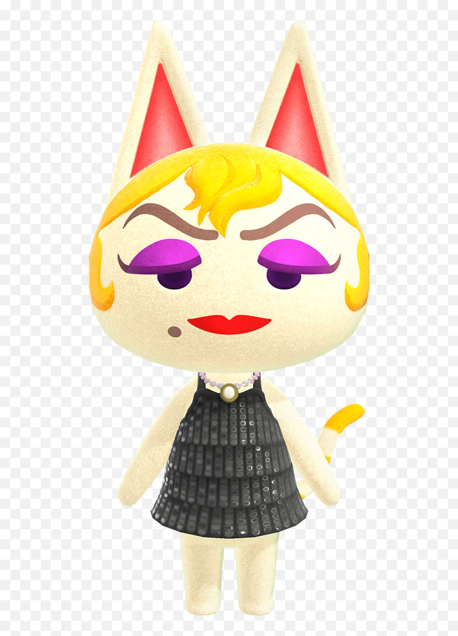 Monique Is A Snooty Cat Villager In The - Snooty Cat Animal Crossing Emoji,Animal Crossing Flowery Emotion