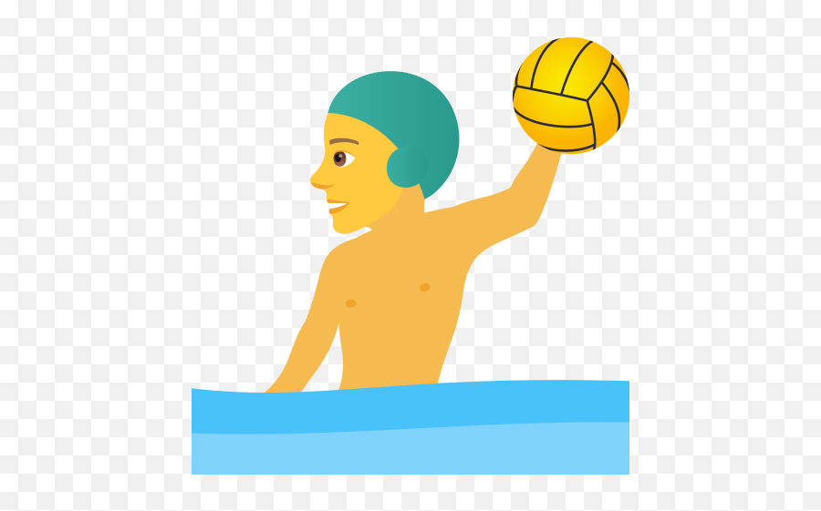 Emoji U200d A Man Who Plays Water Polo Wprock - Handing Ball Gif Water Polo,Vulcan Salute Emoji Samsung