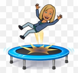 Present Continuous Affirmative And - Bitmoji Trampoline Emoji,Trampoline Emojis