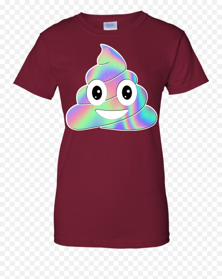 Unicorn Poop Emoji Holo Women Girls,Emoji Xmas Tee