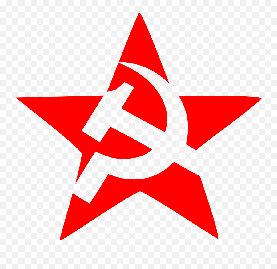 Hammer And Sickle In Star Clipart - Hammer And Sickle Vector Emoji,Hammer And Sickle Emoticon