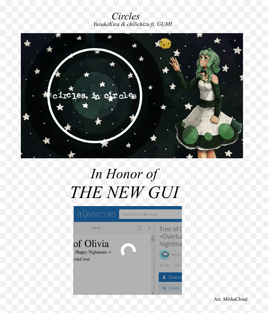 Circles Yusukekira Demo In Honor Of The New Gui Sheet - Fictional Character Emoji,Vocaloid Chemical Emotion Lyrics