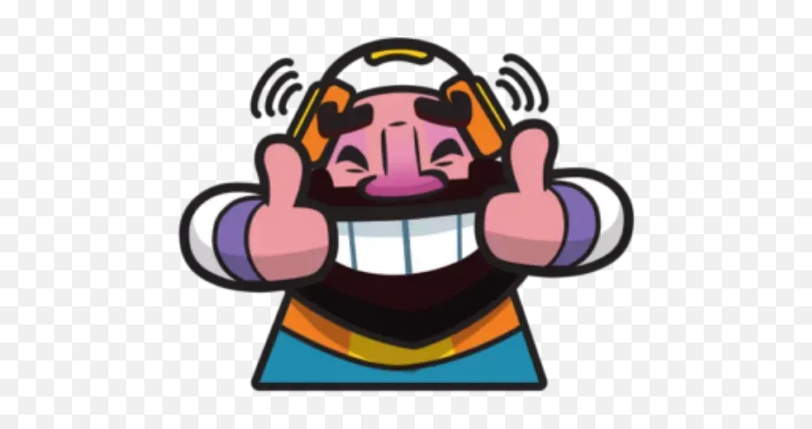 Clash Royale Whatsapp Stickers - Clash Royale Thumbs Up Png Emoji,How To Add Emojis To Clash Royale