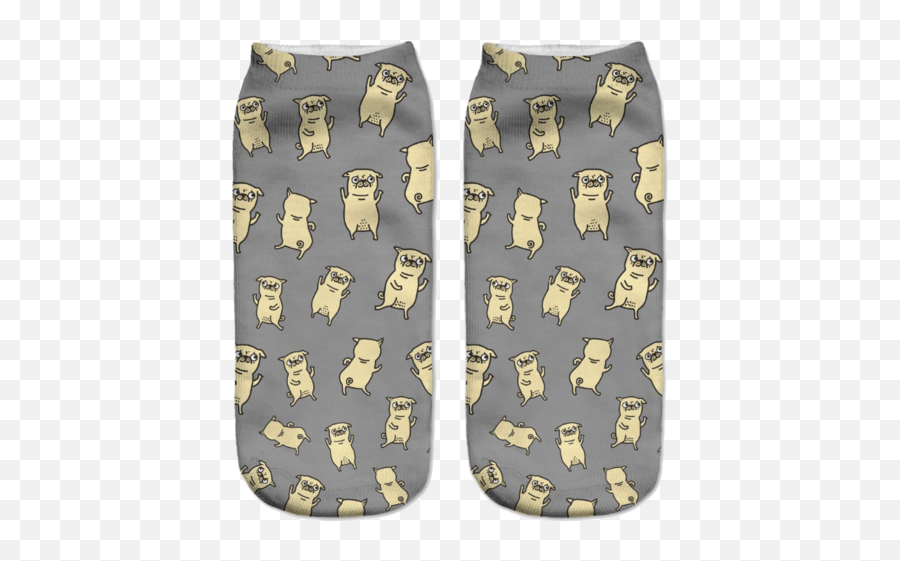 Casual Socks Sock Animals Ankle Socks - Ponožky S Mopsem Emoji,Emoji Socks For Sale