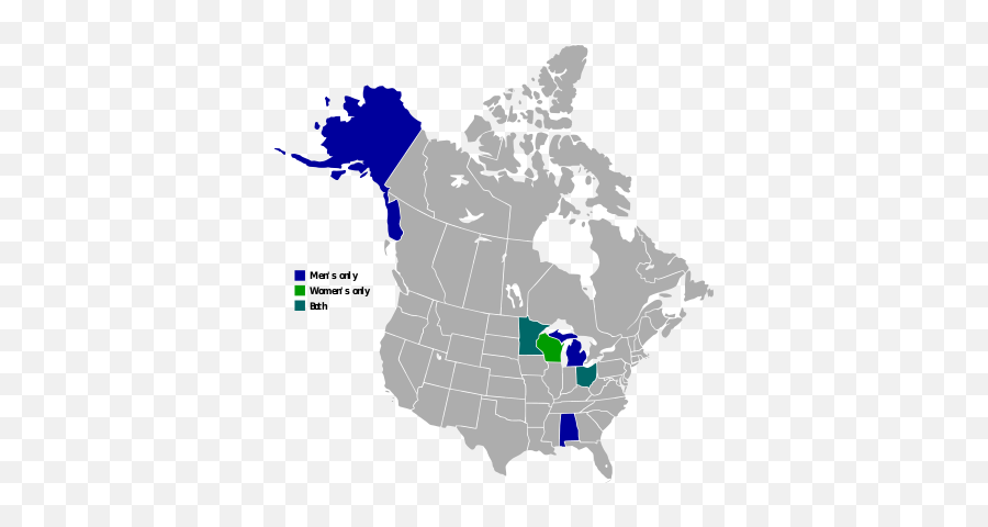 Western Collegiate Hockey Association - Jesusland Map Emoji,Ncaa Vote Emojis