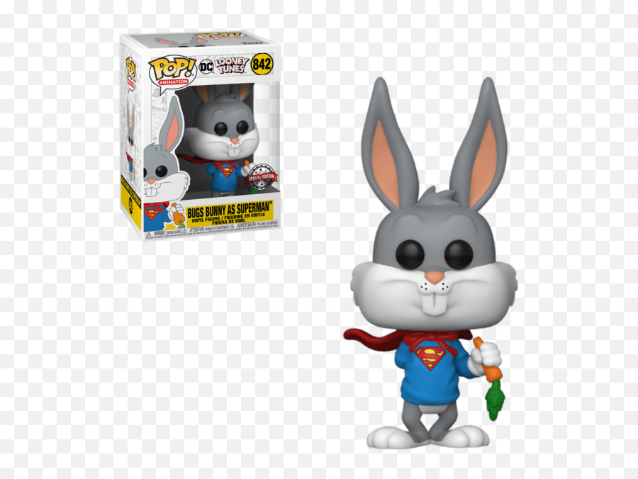 Pop Looney Tunes Bugs Bunny As Superman - Funko Pop Bugs Bunny Superman Emoji,Animated Looney Tunes Emoticons