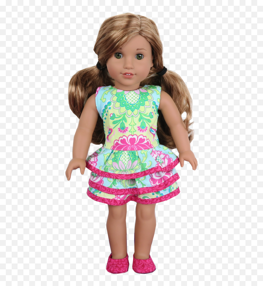 Barbie Doll Clip Art - 18 Doll Ruffle Dress Pattern Emoji,Emoji Doll Outfit