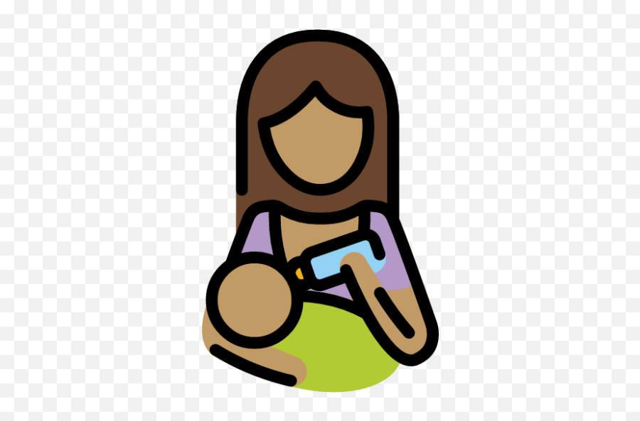 Woman Feeding Baby Medium Skin Tone Emoji - Download For,Medium Emojis