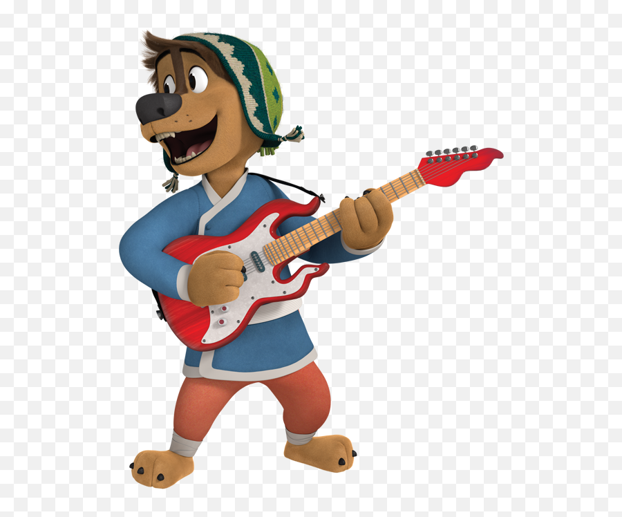 Bodi 2 - Cartoon Guitar Playing Dog Emoji,Shrek Emoji