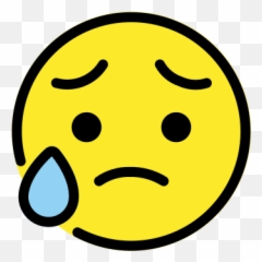 Sad But Relieved Face Emoji,Sob Emoji