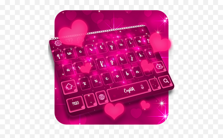 Pink Glitter Keyboard For Android - Download Cafe Bazaar Office Equipment Emoji,Emoji On Computer Keyboard
