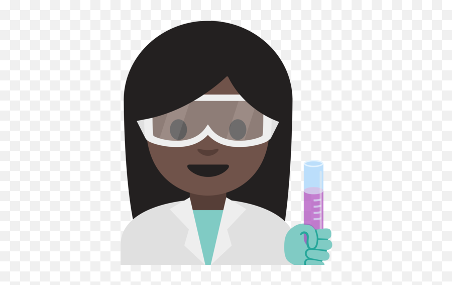 U200d Woman Scientist Dark Skin Tone Emoji,Syringe Slack Emoji