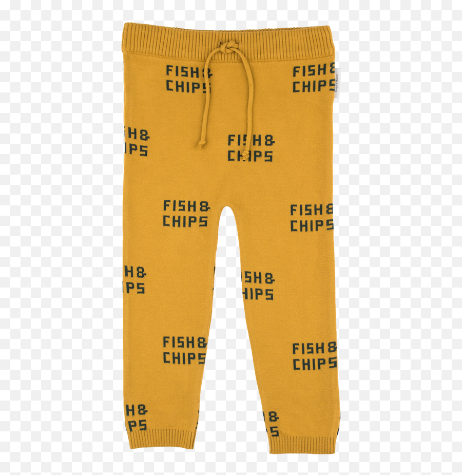 Download Tiny Cottons Fish U0026 Chips Knit Pant - Trousers Png Solid Emoji,Knit Emoji