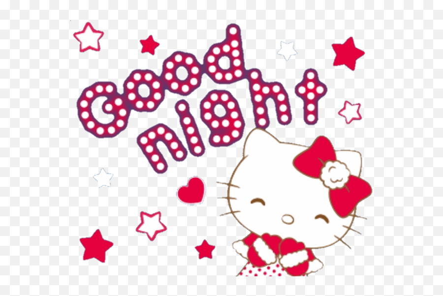 Download Hello Kitty Good Night Gif - Good Night With Hello Kitty Emoji,Hello Kitty Emojis