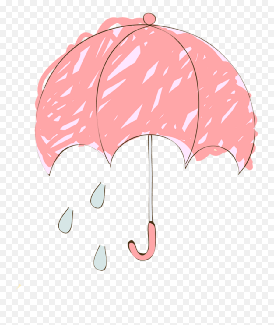 Ftestickers Clipart Umbrella Rain - Girly Emoji,10 Umbrella Rain Emoji