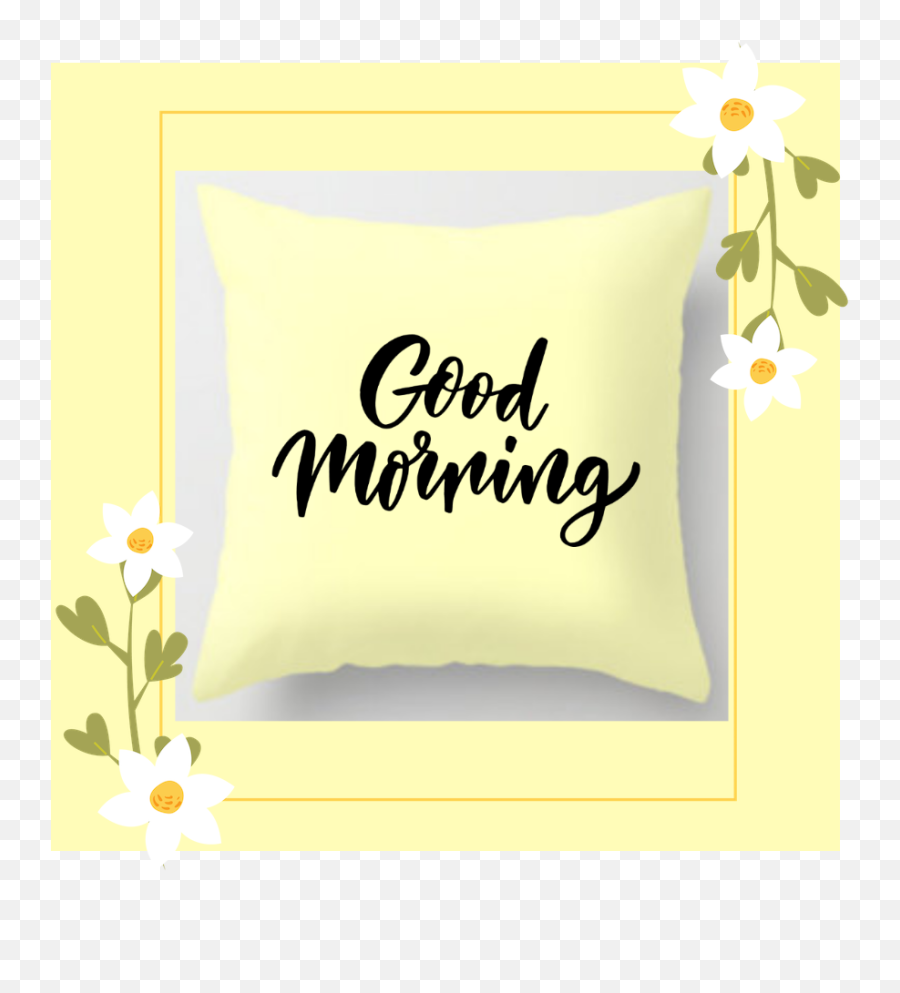 Pillow Yellow Pastelyellow Sticker - Decorative Emoji,Flower Emoji Pillow