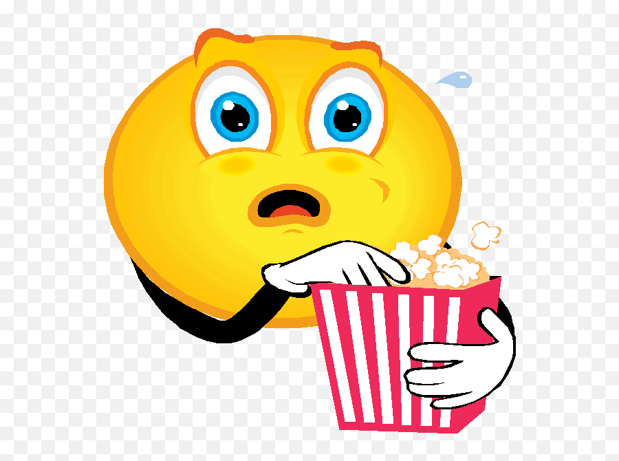 Emoticon Popcorn Emoji,Eating Popcorn Emoji Gif