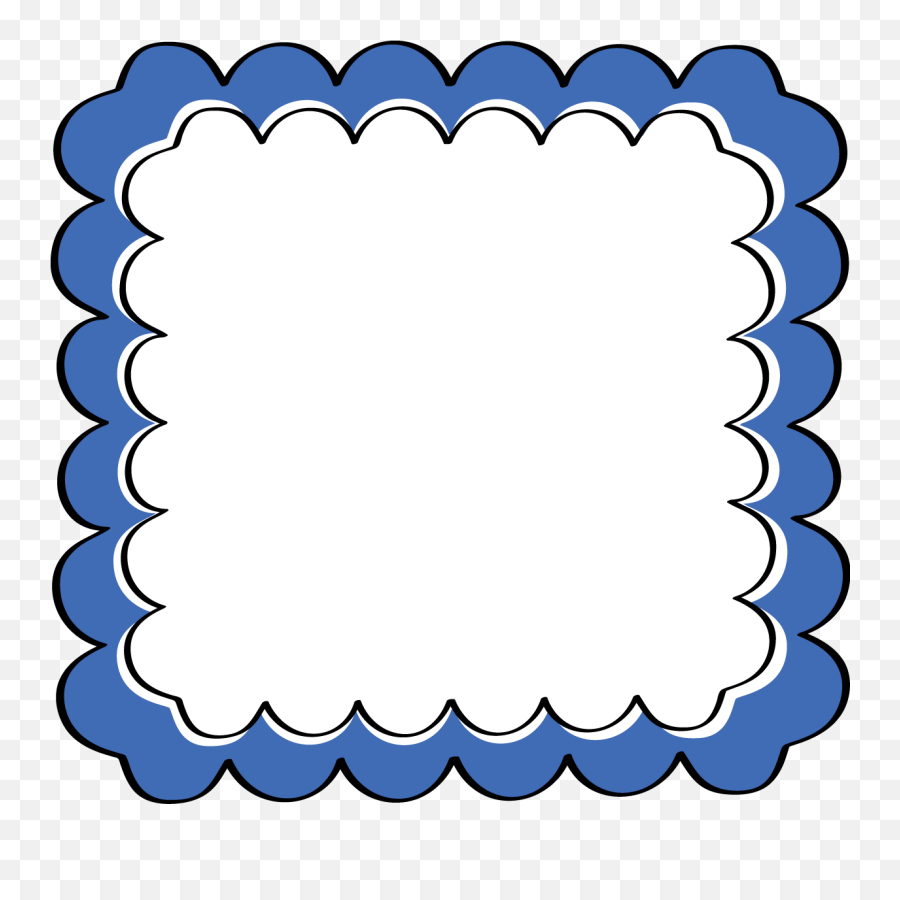 Blue Frame Clipart - Clip Art Library Frame Clipart Brown Emoji,Squiggle Emoji