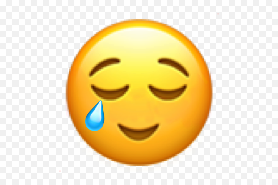 Emoji Relif Happy Sticker By Kabita12sarker - Happy,Emoji With Tear